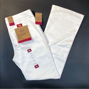 DEADSTOCK dickies juniors bootcut white pants